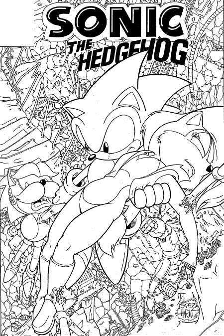 Kids-n-fun.com | Coloring page Sonic X Sonic X
